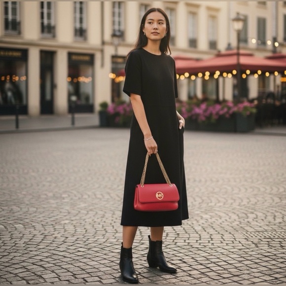 MICHAEL Michael Kors- Leather Fulton Shoulder Bag- Pink - Picture 9 of 9